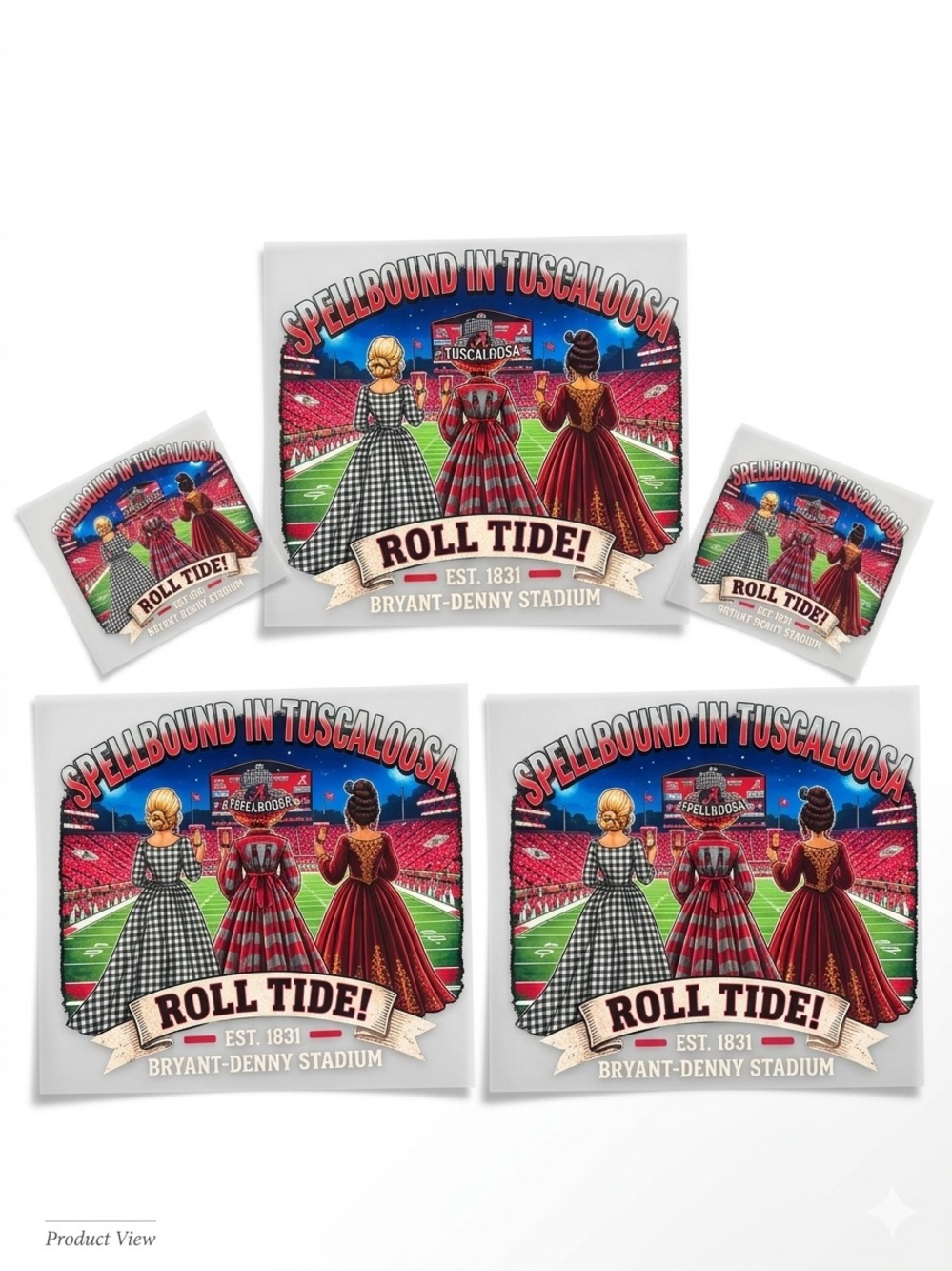 Alabama Crimson Tide DTF Transfer Spellbound in Tuscaloosa DIY Roll Tide